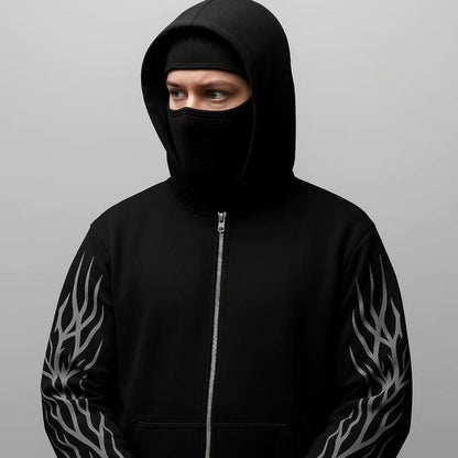 SOLO LEVELING INSPIRED JIN WOO BALACLAVA MASK WITH ZIPPER