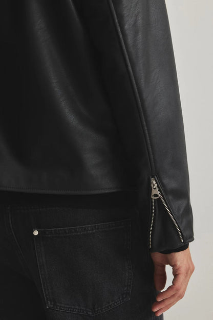 PREMIUM BLACK BOXY LEATHER JACKET - THE ULTIMATE STREETWEAR ESSENTIAL