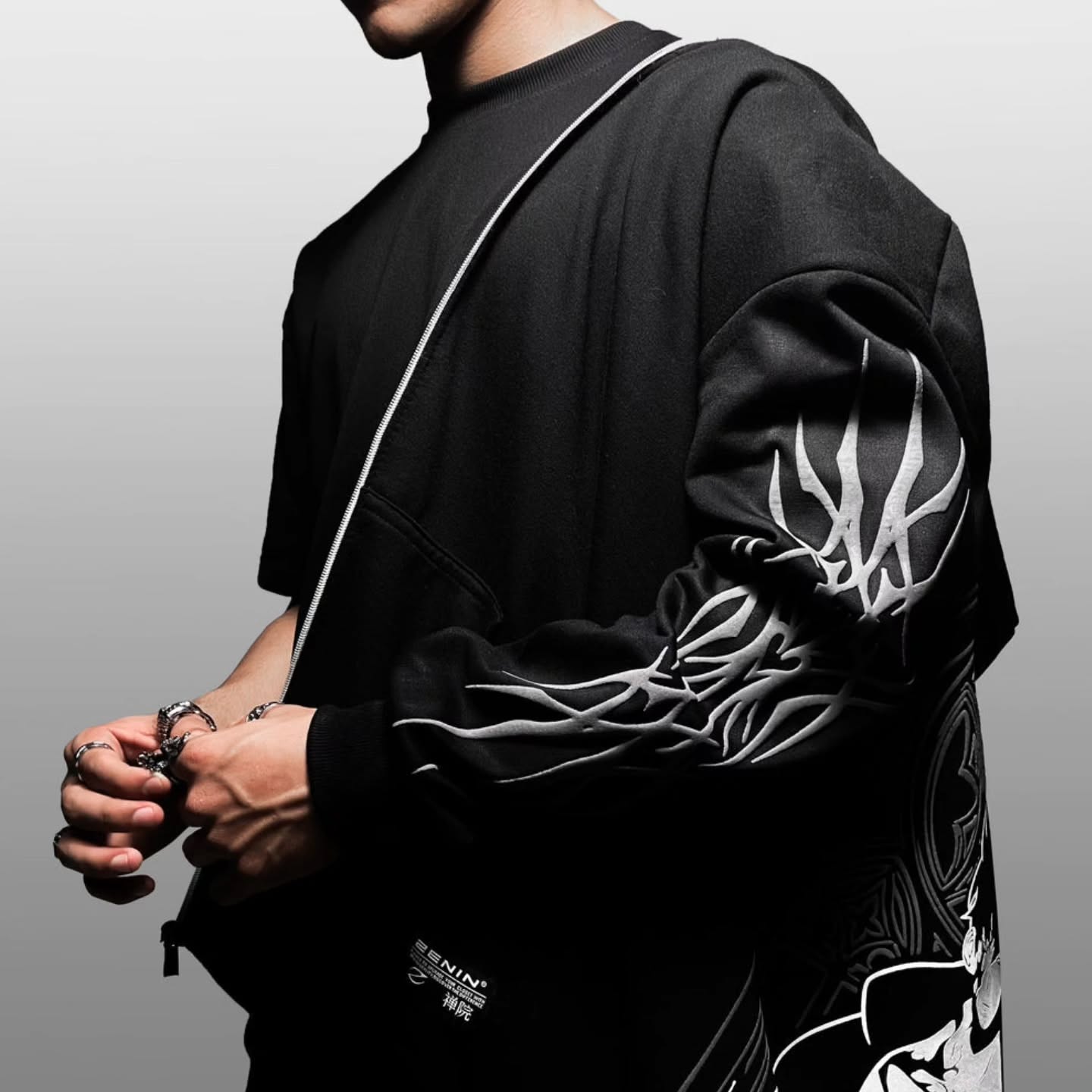 SOLO LEVELING INSPIRED JIN WOO BALACLAVA MASK WITH ZIPPER